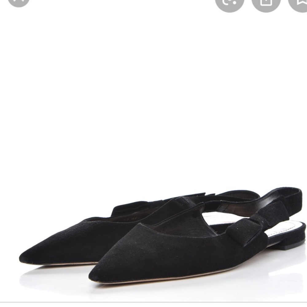 NIB Christian Dior Sweet D sling back flats - Picture 9 of 9